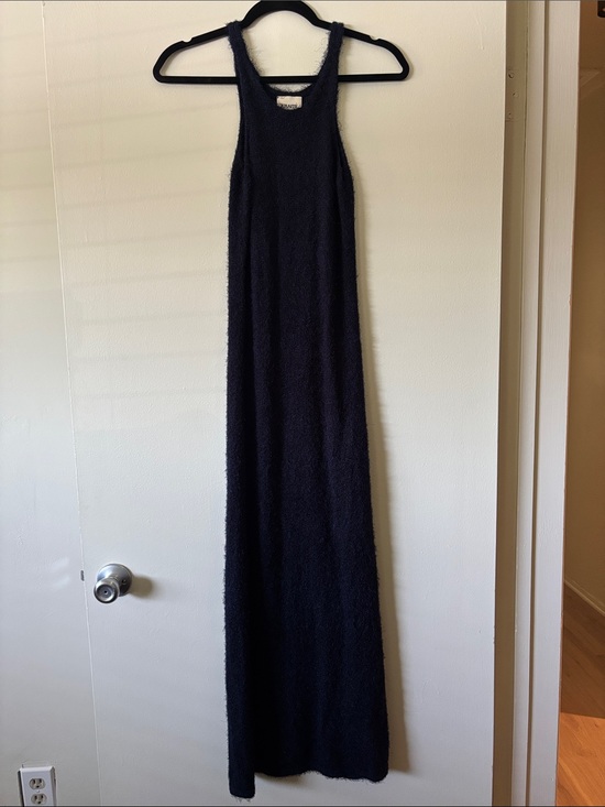 KHAITE Dresses & Skirts - KHAITE Navy Sleeveless Knit Maxi Dress